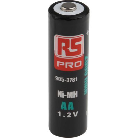 Batteries AA rechargeables 2Ah RS PRO, NiMH, 1.2V ( Prix pour Paquet de 8 ) (1/4)