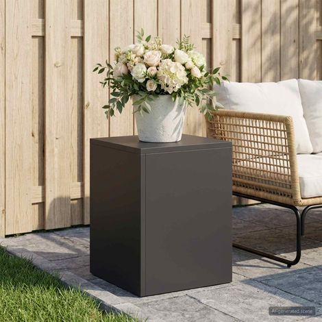 vidaXL Support de Plante Noir 30 x 30 x 40 cm Acier (1/5)