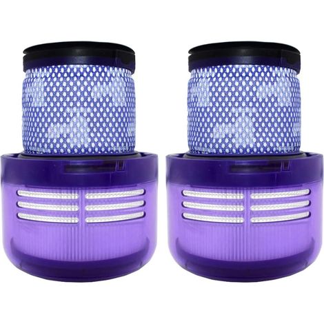Passende 2er-Packung Ersatzfilter für Dyson V10 Slim/Digital Slim Fluffy/SV18 Cyclone Staubsauger
