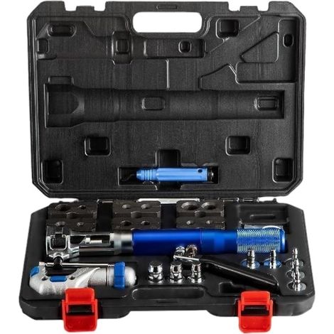 2in1 Kit d'outils d'évasement hydraulique 8Dies 5-22mm Soft HVAC Cuivre Tube Cutter Ebavureur Extrusion Expansion Pinces Outil (1/5)