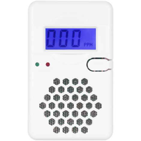 Mini détecteur de monoxyde de carbone avec alarme sonore et écran LCD digital, bouton test/réinitialisation, indicateur batterie faible, pour maison, bureau, voyage intérieur et extérieur,de dyk.Trywi (1/4)