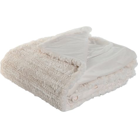 Manta Poliester 220X240X1 580 Gsm Cama Crudo (1/4)