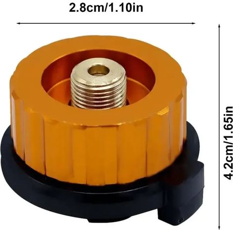 Convertisseur pour réchaud à gaz de camping, adaptateur pour brûleur à gaz et cartouche de gaz, accessoire pour réchaud de pique-nique extérieur, adaptateur de recharge de propane, réchauds de cuisine (1/5)