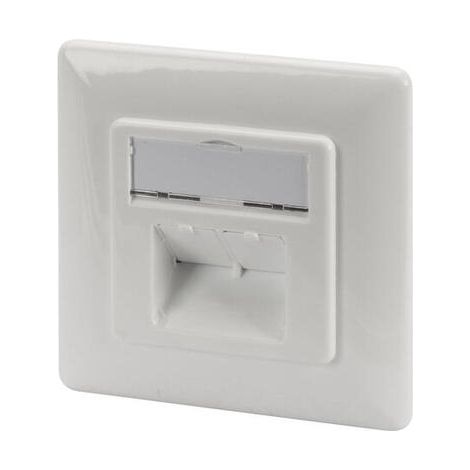 DIGITUS Zásuvka Profi STP 2 port, Cat6A pod omietku, LSA, biela, vertikal.kabel.instalace (1/3)