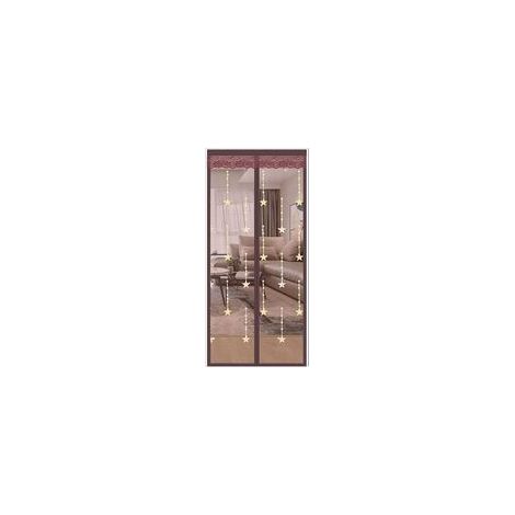 Moustiquaire magnétique en fibre de polyester, ultrarésistante, fermeture automatique et silencieuse, pour porte de balcon, de salon, 80 x 200 cm