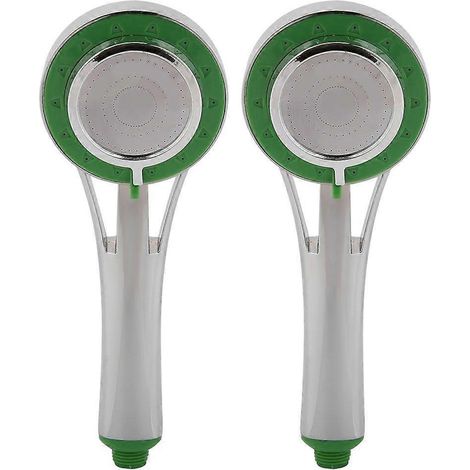Lot de 2 pommeaux de douche à main réglables pour salle de bain, avec système d'économie d'eau (1/5)