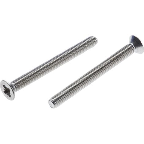 Vis à métaux RS PRO M4 à tête Fraisée Pozidriv en Acier Inoxydable, 40mm ( Prix pour Sachet de 100 ) (1/2)