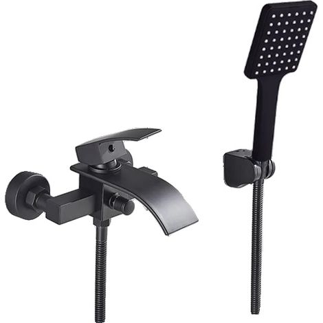 Badezimmerarmatur, massives Messing, modernes Design, gebürstete Goldoberfläche 2 (1/2)