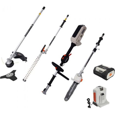 Daewoo – Outil multifonction 62V 4 en 1 sans fil – Moteur brushless – Vitesse réglable 5000-8000 tr/min – Avec batterie 4Ah et chargeur
