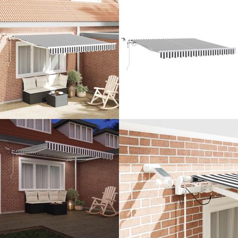Markise Automatisch mit LED Anthrazit & Weiß 300x250 cm - Markise - Sonnenschutz - Gartendeko - Outdoor Möbel - Terrasse - Home & Living (1/5)