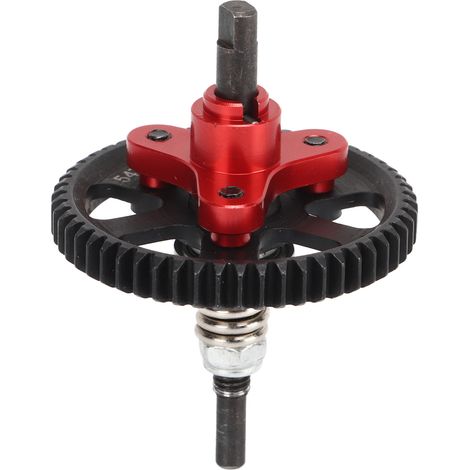 Differential Slipper Clutch 54T Aluminium Acier Différentiel Embrayage Glissant pour Traxxas Slash 4x4 1/10 RC Voiture Rouge (1/5)