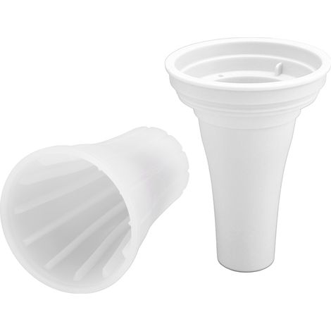 Gobelet à granité pour boissons glacées rapides, grande capacité (150 ml), avec couvercle, blanc, idéal pour l'été. (1/5)