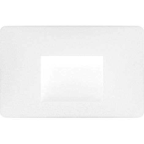 Beneito & Faure - Applique murale LED encastrable Mis Sq 3 W - Applique murale carrée IP65 avec interrupteur 2700 K/3200 K/4000 K - Blanc