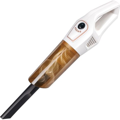 Aspirateur sans fil pour voiture, blanc, modèle K-8B, nettoyeur portatif embarqué, puissant et compact, idéal pour l'intérieur auto