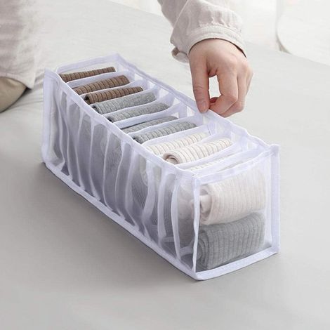 Organisateur De Sous-Vêtements - Boîte De Rangement Pliable Pour Lingerie Chaussettes Et Accessoires - 6 7 Ou 11 Compartiments (1/5)