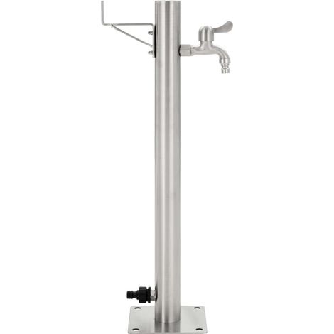 Maison Exclusive - Columna de agua de jardín acero inoxidable red