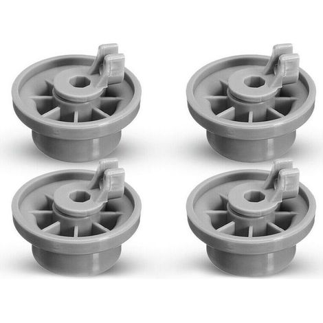 Lot de 4 Roulettes de Lave-vaisselle pour Panier Inférieur, roulettes panier lave-vaisselle,Roues de Lave-vaisselle pour Siemens, Bosch 165314 (1/4)