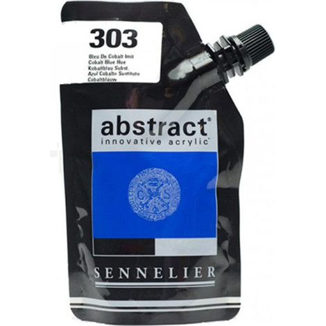 Peinture acrylique en sachet - Bleu de cobalt - 500ml - Sennelier (1/2)