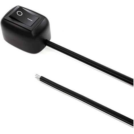 royaluxe-Interrupteur en forme de goutte d'eau pour voiture - 12 V CA - 250 V/6 A - 125 V/10 A - 12 V - Pour phares antibrouillard, feux de circulation diurnes, barre lumineuse LED, etc. (câble : 19,6 (1/5)