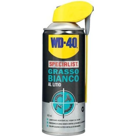 Grasso bianco al litio spray per lubrificazione a lunga durata con doppio sistema di erogazione (1/2)