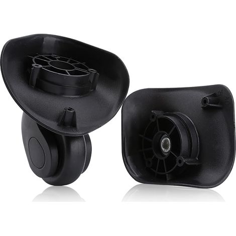 2PCS Roues de valise, pivotantes silencieuses, matériau PVC, accessoires de remplacement universels pour bagages de voyage (1/5)