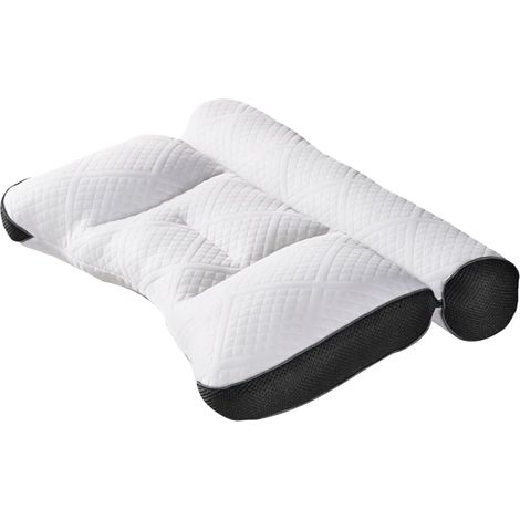 Oreiller orthopédique ergonomique cubique pour dormeur latéral, soutien cou pour sommeil côté, dos ou ventre