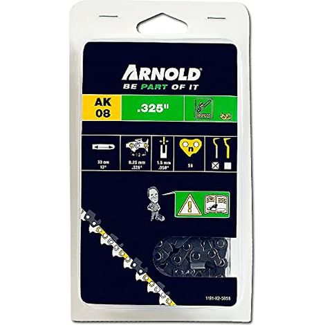 Catena per motosega 325" / 1,5 mm - 56 maglie di trasmissione - tronchesi semicircolari Arnold (1/3)