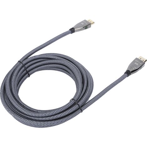Câble adaptateur haute définition A0301 DP1.4 Version 8K à 60 Hz avec témoin lumineux pour ordinateur PC DP-8K-5 mètres (1/5)