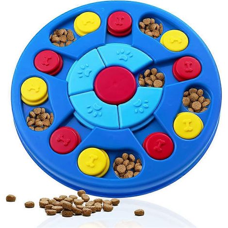 Jouet interactif pour chiot, distributeur de friandises et jeux de réflexion pour stimuler l'intelligence et entraîner les chiens intelligents. (1/5)