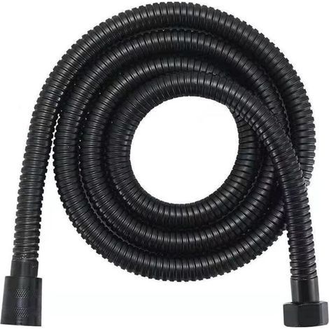 Duschschlauch 1,5 m Schwarz, Duschschlauch 150 cm, Duschhose, Schwarz (1/5)