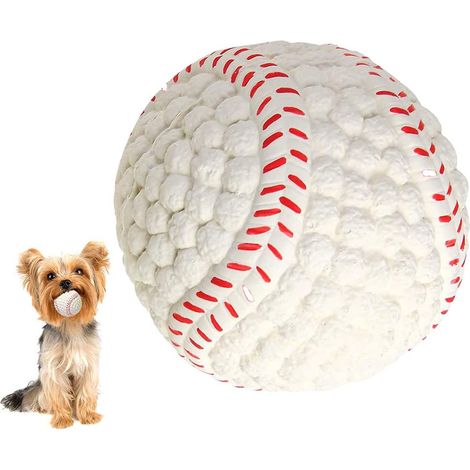 Balles en latex souple et couinantes pour chiens de petite, moyenne et grande taille. Balles interactives flottantes et rebondissantes pour chiens à mâcher doux, idéales pour les sports aquatiques et (1/4)