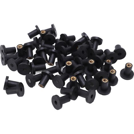 Écrous caoutchouc M5 x50 pièces pour pare-brise auto, carénage moto, kayak, fixation étanche (1/5)