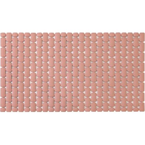 Tappetino antiscivolo doccia rosa 40x73 cm in plastica Spring (1/5)