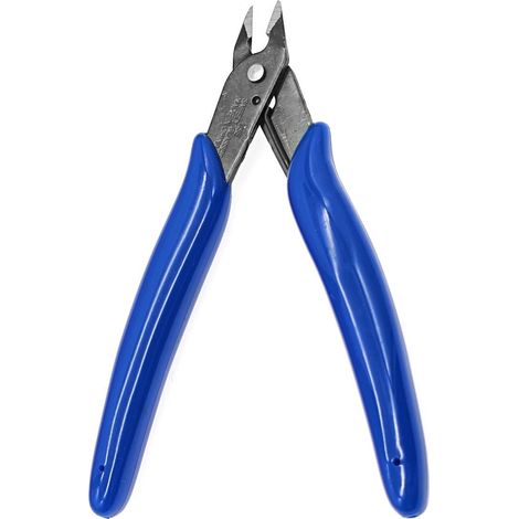 Diagonale coupe-fil, petite pince coupante, coupe-bord de précision, pinces diagonales, pince coupante à raser pour les loisirs créatifs, la fabrication de bijoux, le modélisme, bleu (1/5)