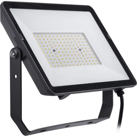 PILA Foco LED para exterior, 100W, No regulable, 4000K, 9500 Lúmenes, Aluminio, IP65, IK06, Clase I, 35.000 h de Vida Útil, Cable 60cm (1/4)