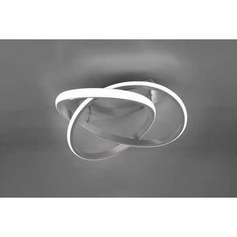 Plafoniera da Interno a LED SMD in Metallo Nickel Opaco (1/4)