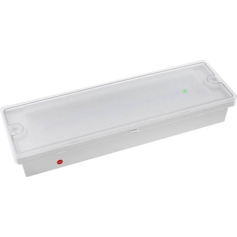 Luz de emergencia LED RECLUX, Estanca IP65, Permanente / No permanente, Blanco frío