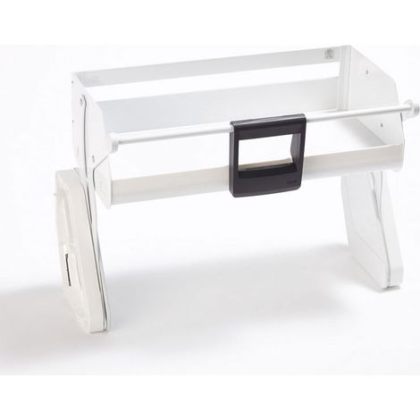 Etagère escamotable 1 niveau – Décor blanc – Largeur 565 mm – Pour caisson 600 mm – Charge 8 kg – Montage simple et rapide