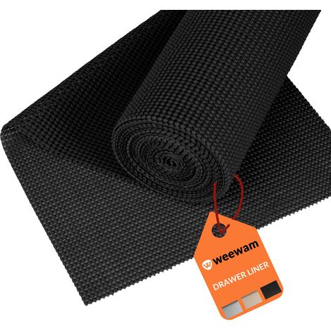 Tapis Fond Tiroir Cuisine EVA 30 cm x 600 cm, Protection Antidérapante Adhésive Tiroirs, Étagère, Armoire, Placard, Camping Car (1/5)