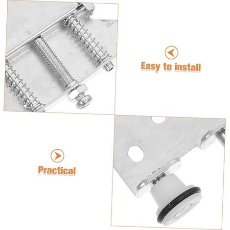Rodillos para puertas correderas de funcionamiento suave, bloque de poleas de repuesto, rodillo rígido para puertas y ventanas, 1 unidad (1/3)