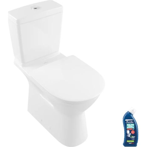 Inodoro PMR independiente sin borde VILLEROY ET BOCH O.novo con asiento + limpiafondos (1/5)
