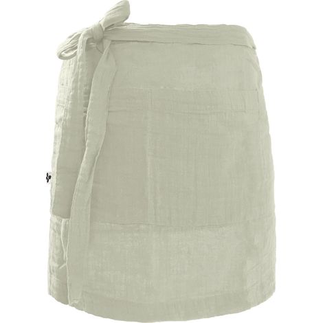 OUREA - Demi-Tablier avec Double Poche Gaze de Coton Vert d'Eau (1/5)