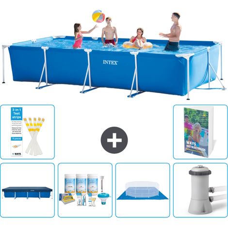Rechteckiger Frame Pool - 450x220x84 cm - 7-teilig S77