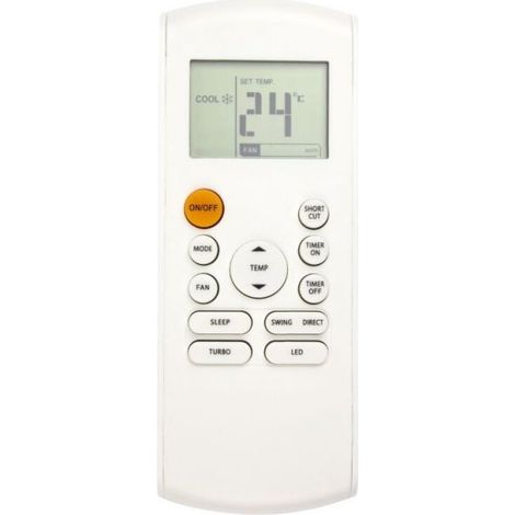 Air conditioning remote control with LED backlighting, replacement for RG57B-BGE (1/5)