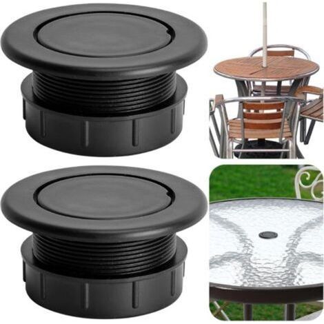 1 ensemble de bouchons et capuchons pour trou de parasol de 5 cm, insertion de couvercle de trou de table de patio plus épais (1/5)