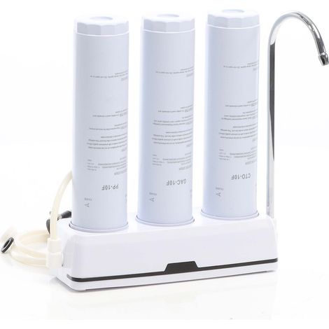 Naturewater NW-3-PPGACCTO Filtro de sedimentos PP, carbón activado granulado y bloque