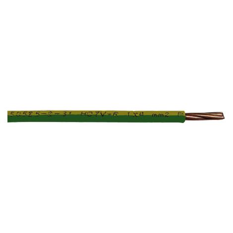 RS PRO Conduit, section: 16 mm², 750 V Vert/Jaune H07V-R 6491X ( Prix pour Bobine de 100 Mètres )