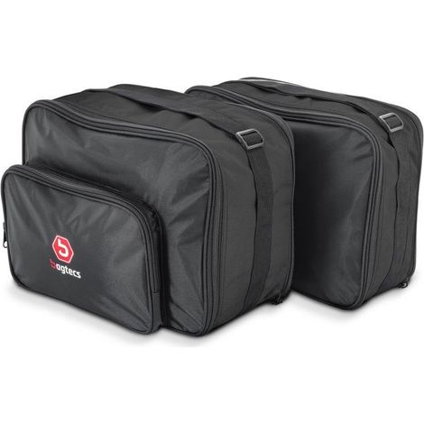 Innentaschen Vario für Koffer - BMW R 1250 GS / Adventure 2019-2024 - Schwarz - Verstellbare Tiefe 25–31 cm - Set von 2
