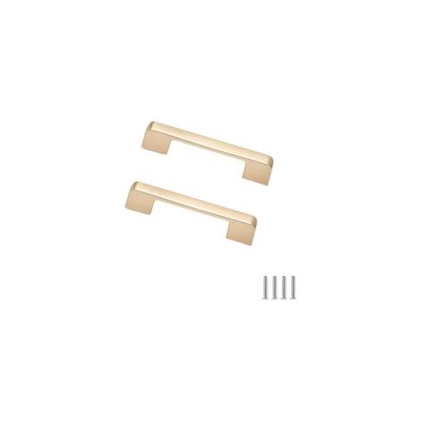 Lot de 2 poignées de meuble, poignée de cuisine, poignée de porte, poignée de commode, poignée d'armoire, poignée de tiroir, bouton de porte, 96 mm (1/5)