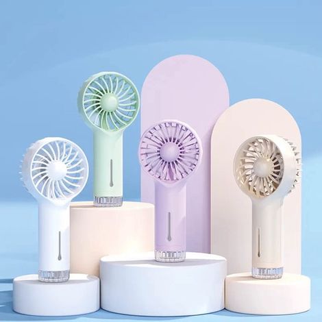 Ventilateur portable – Vert – Brume – Nano-brume – Spray – Ventilateur – Rechargeable – 14 500 mAh – 3 vitesses – Ventilateur – Rechargeable par USB – Vert (1/5)